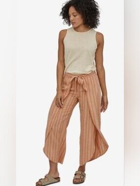 Patagonia Garden Island Striped Pants Medium EUC